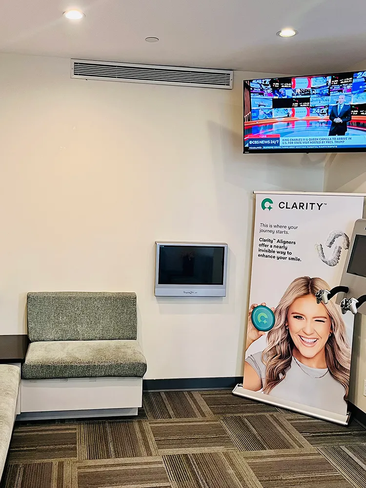 lobby of dental office on Upper Westside Manhattan