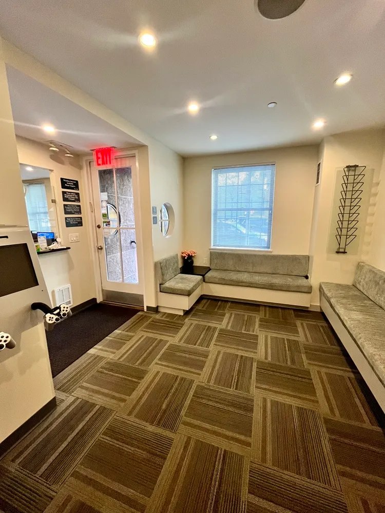 waiting room of dental office on Upper Westside Manhattan