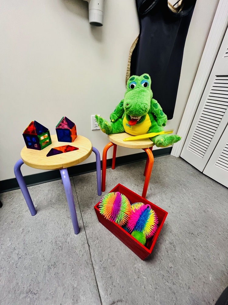 Children's toys in dental office on Upper Westside Manhattan