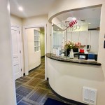 front reception desk of dental office on Upper Westside Manhattan